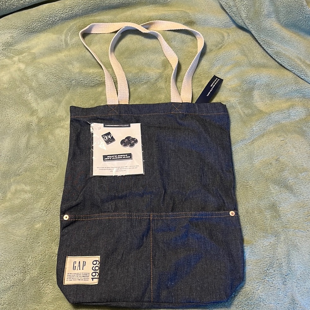 GAP jean tote bag